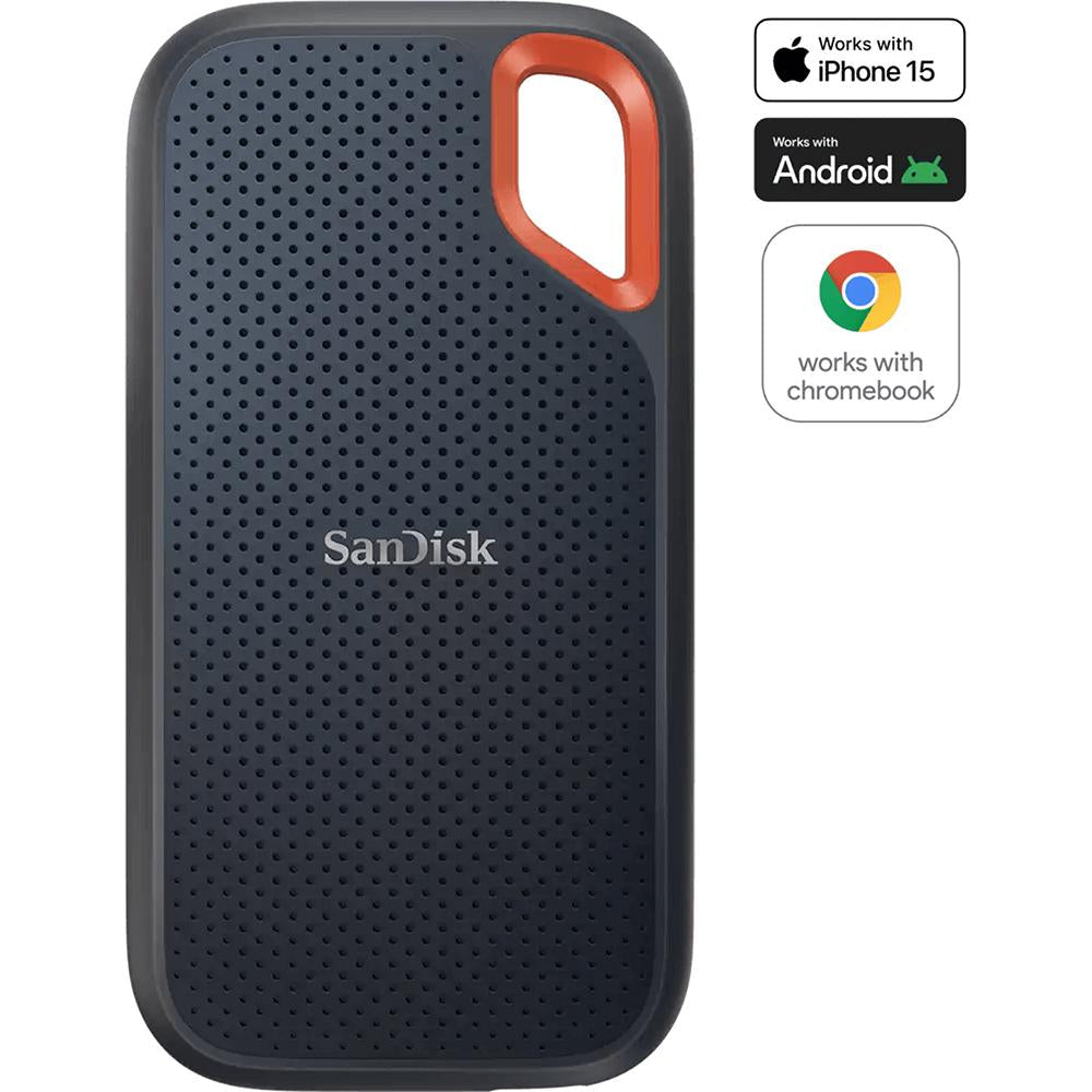 Sandisk 4 TB Extreme Portable SSD External Solid State Drive Black- SDSSDE61-4T00-G25