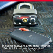 Sandisk 2 TB Extreme Portable SSD External Solid State Drive Black - SDSSDE61-2T00-G25