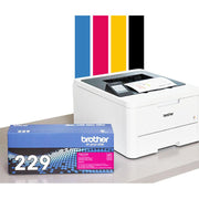 Brother Laser Printer with Standard-Yield Toner 4 Pack C/M/Y/BK