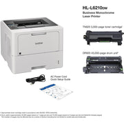 Brother Business Monochrome Laser Printer with Large Paper Capacity +Toner 2Pack