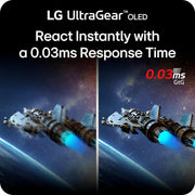 LG 27 Inch UltraGear OLED QHD 280Hz 0.03ms G-Sync Gaming Monitor - 27GX700A-B