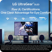 LG 27 Inch UltraGear OLED QHD 280Hz 0.03ms G-Sync Gaming Monitor - 27GX700A-B
