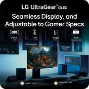 LG 27 Inch UltraGear OLED QHD 280Hz 0.03ms G-Sync Gaming Monitor - 27GX700A-B