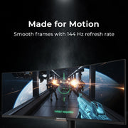 Deco Gear 49" Curved Ultrawide LED 3840x1080 HDR400 32:9 144Hz VA Gaming Monitor