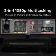 Deco Gear 49" Curved Ultrawide LED 3840x1080 HDR400 32:9 144Hz VA Gaming Monitor