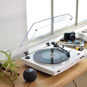 Audio-Technica Fully Automatic Wireless Belt-drive Turntable - White + 26 Month Protection Pack