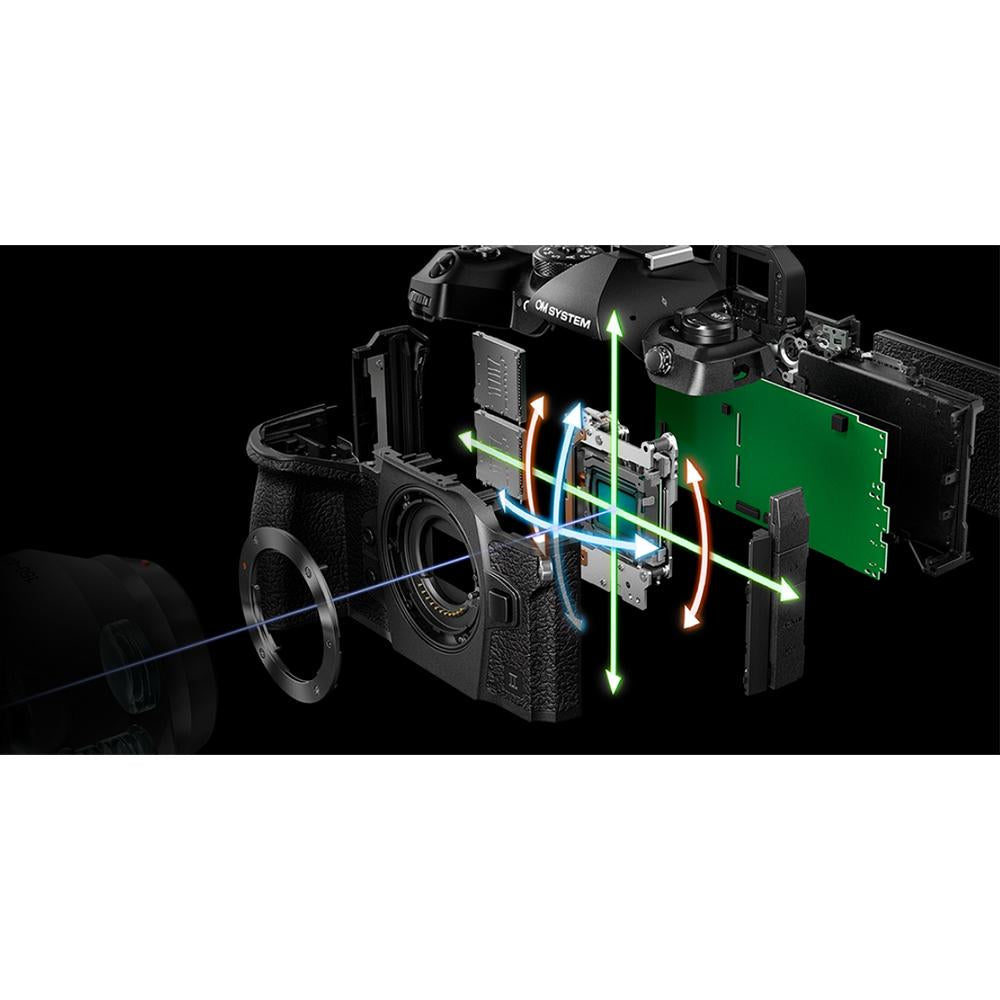 OM SYSTEM Olympus OM-1 Mark II 20MP 4K Mirrorless Camera Body, Black (V210040BU000)