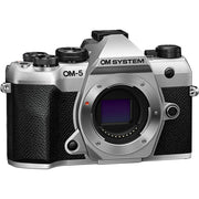 OM SYSTEM Olympus OM-5 Mark II 20.4MP 4K Digital Camera Body, Silver (V210070SU000)