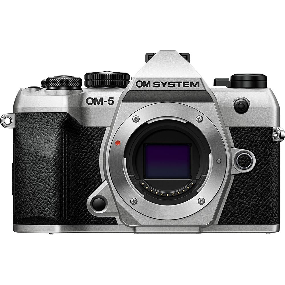 OM SYSTEM Olympus OM-5 Mark II 20.4MP 4K Digital Camera Body, Silver (V210070SU000)