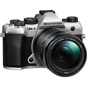 OM SYSTEM Olympus OM-5 Mark II Camera, M.ZUIKO 14-150mm Lens, Silver (V210072SU000)