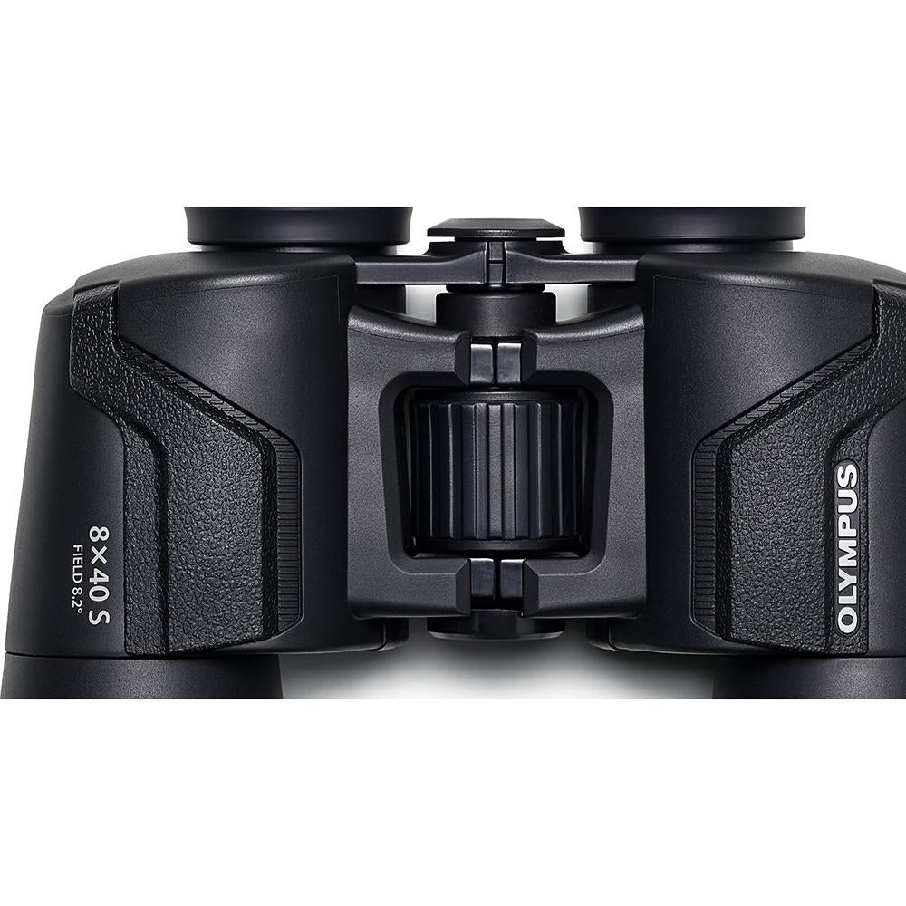 OM SYSTEM Olympus 8-16x40 Explorer S Standard Zoom Binoculars, Black (V501024BU000)