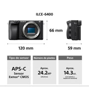 Sony a6400 Mirrorless APS-C Interchangeable Lens Camera + 16-50mm f/3.5-5.6 Lens