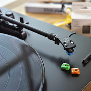Audio-Technica AT-LP3XBT-WH Fully Automatic Wireless Belt-drive Turntable w/ Record Care Bundle
