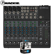 Mackie 12-Channel Compact Analog Mixer with 4 Onyx Preamps + 2 Year Warranty