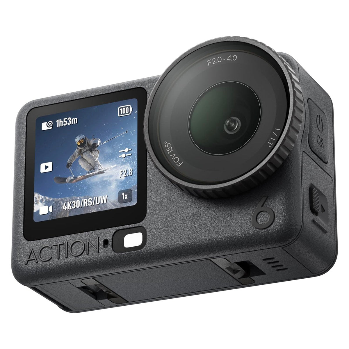 DJI Osmo Action 6 Standard Combo, 4K120fps, 1/1.1" Sensor, f/2-f/4, 4h Battery