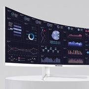 Deco Gear 49" White Curved 5K DQHD Ultrawide Gaming Monitor - 120Hz 100% sRGB USB-C