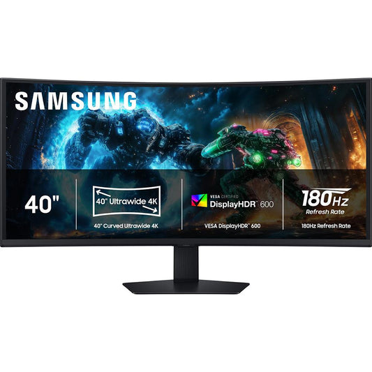 Samsung Odyssey G7 G75F 40" 4K HDR 180 Hz Curved Ultrawide Gaming Monitor - Open Box