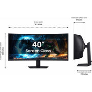 Samsung Odyssey G7 G75F 40" 4K HDR 180 Hz Curved Ultrawide Gaming Monitor - Open Box