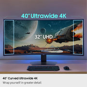 Samsung Odyssey G7 G75F 40" 4K HDR 180 Hz Curved Ultrawide Gaming Monitor - Open Box