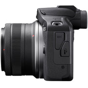Canon EOS R100 Camera Double Zoom Lens Kit w/RF-S18-45/RF75-300mm + 128GB Bundle