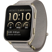 Garmin Venu X1 GPS Premium Smartwatch, Soft Gold, Titanium, French Gray