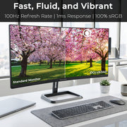 Deco Gear 34 inch Curved Ultrawide Business Monitor, 3440x1440, 100Hz, HDR