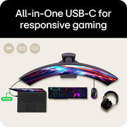 LG 39 Inch UltraGear OLED WQHD 240Hz 0.03ms 800R Curved Gaming Monitor - Open Box