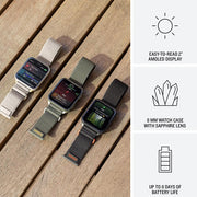 Garmin Venu X1 GPS Premium Smartwatch, Soft Gold, Titanium + Accessories Bundle