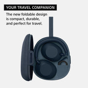 Sony Wireless Noise Canceling Headphones, Silver w/ Deco Gear Earpads & Master Guide