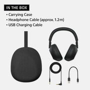 Sony Wireless Noise Canceling Headphones, Silver w/ Deco Gear Earpads & Master Guide