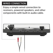 Sony PS-LX3BT Full Auto Playback Turntable with Bluetooth Connectivity - Black