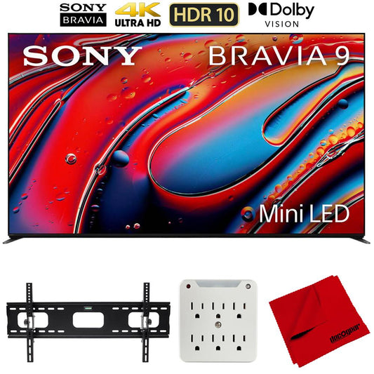 Sony BRAVIA 9 K85XR90 85" 4K HDR QLED Mini-LED TV (2024) w/ Accessories Bundle