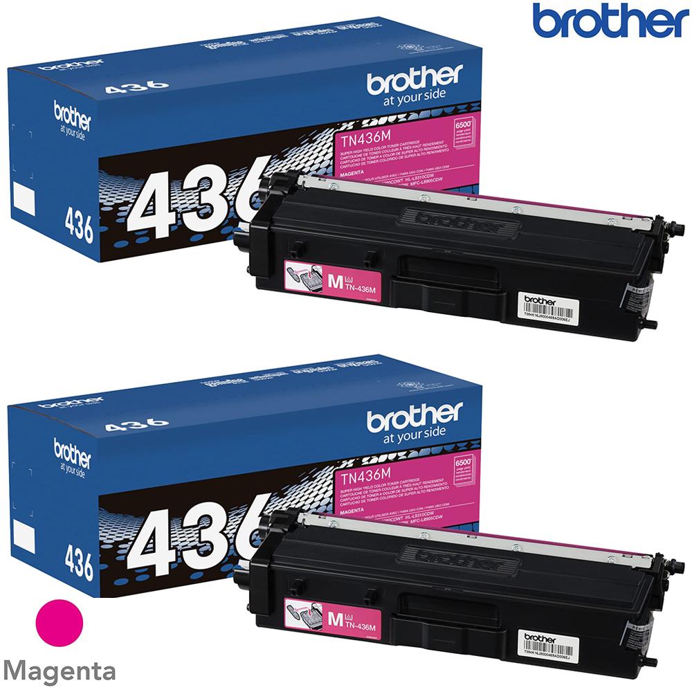 Brother TN436M Super High-yield Toner Cartridge Magenta 2 Pack