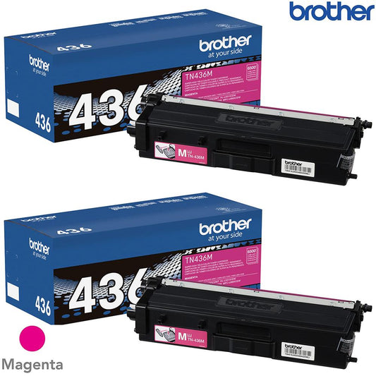 Brother TN436M Super High-yield Toner Cartridge Magenta 2 Pack