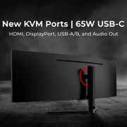 Deco Gear 49" Curved Ultrawide LED 3840x1080 HDR400 32:9 144Hz VA Gaming Monitor