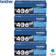 Brother TN436C Super High-yield Toner Cartridge Cyan 4 Pack