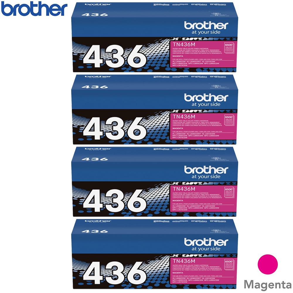 Brother TN436M Super High-yield Toner Cartridge Magenta 4 Pack