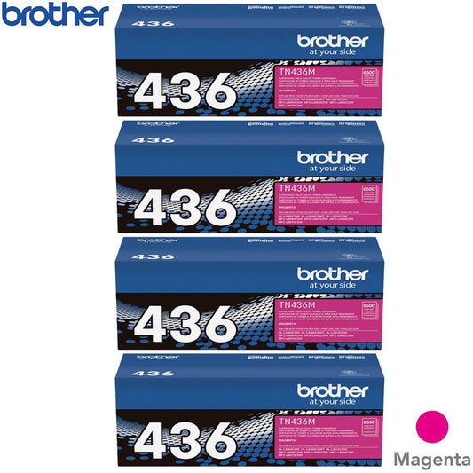 Brother TN436M Super High-yield Toner Cartridge Magenta 4 Pack