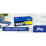 Brother TN436Y Super High-yield Toner Cartridge Yellow 4 Pack