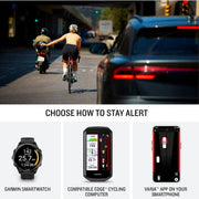 Garmin Varia RearVue 820 Radar Tail Light with Advanced Features
