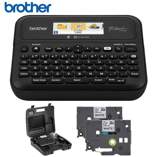 Brother Business Professional Connected Label Maker w/ Accessories Bundle
