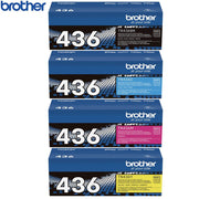Brother TN436BK Super High-yield Toner Cartridge Black, Cyan, Magenta and Yellow