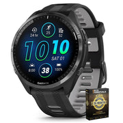 Garmin Forerunner 965 Running Smartwatch Black and Gray with 26 Month Protection