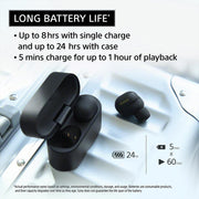 Sony The Best Truly Wireless Noise Cancelling Earbuds Black+1 Yr Warranty Bundle