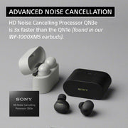 Sony The Best Truly Wireless Noise Cancelling Earbud Silver+1 Yr Warranty Bundle
