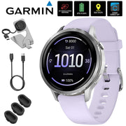 Garmin Venu 4 41mm Health & Fitness GPS Smartwatch Silver + Accessories Bundle