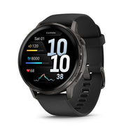 Garmin Venu 4, 45 mm Health & Fitness GPS Smartwatch, Slate + Accessories Bundle
