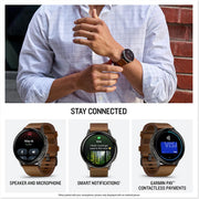 Garmin Venu 4, 45mm Health & Fitness GPS Smartwatch, Slate + Accessories Bundle