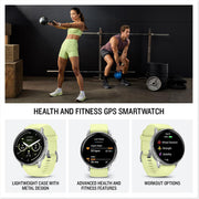 Garmin Venu 4, 45 mm Health & Fitness GPS Smartwatch, Silver + Accessories Bundle