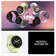 Garmin Venu 4, 45 mm Health & Fitness GPS Smartwatch, Silver + Accessories Bundle
